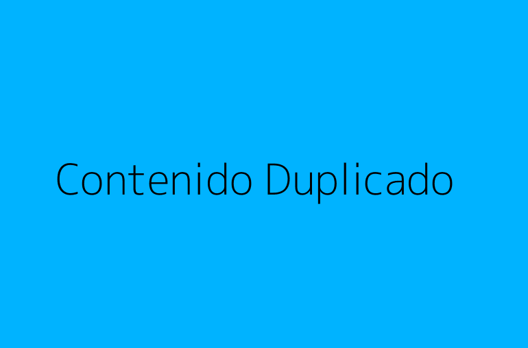 Contenido Duplicado